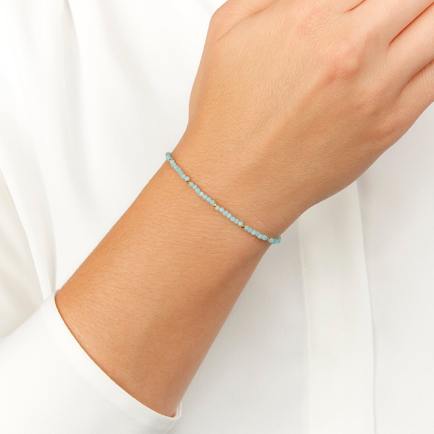 Amazonite Dainty Gemstone Bracelet