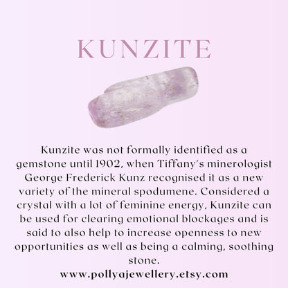 Dainty Kunzite Gemstone Bracelet (3mm)