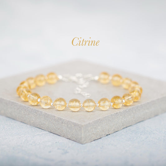 Citrine Gemstone Bracelet