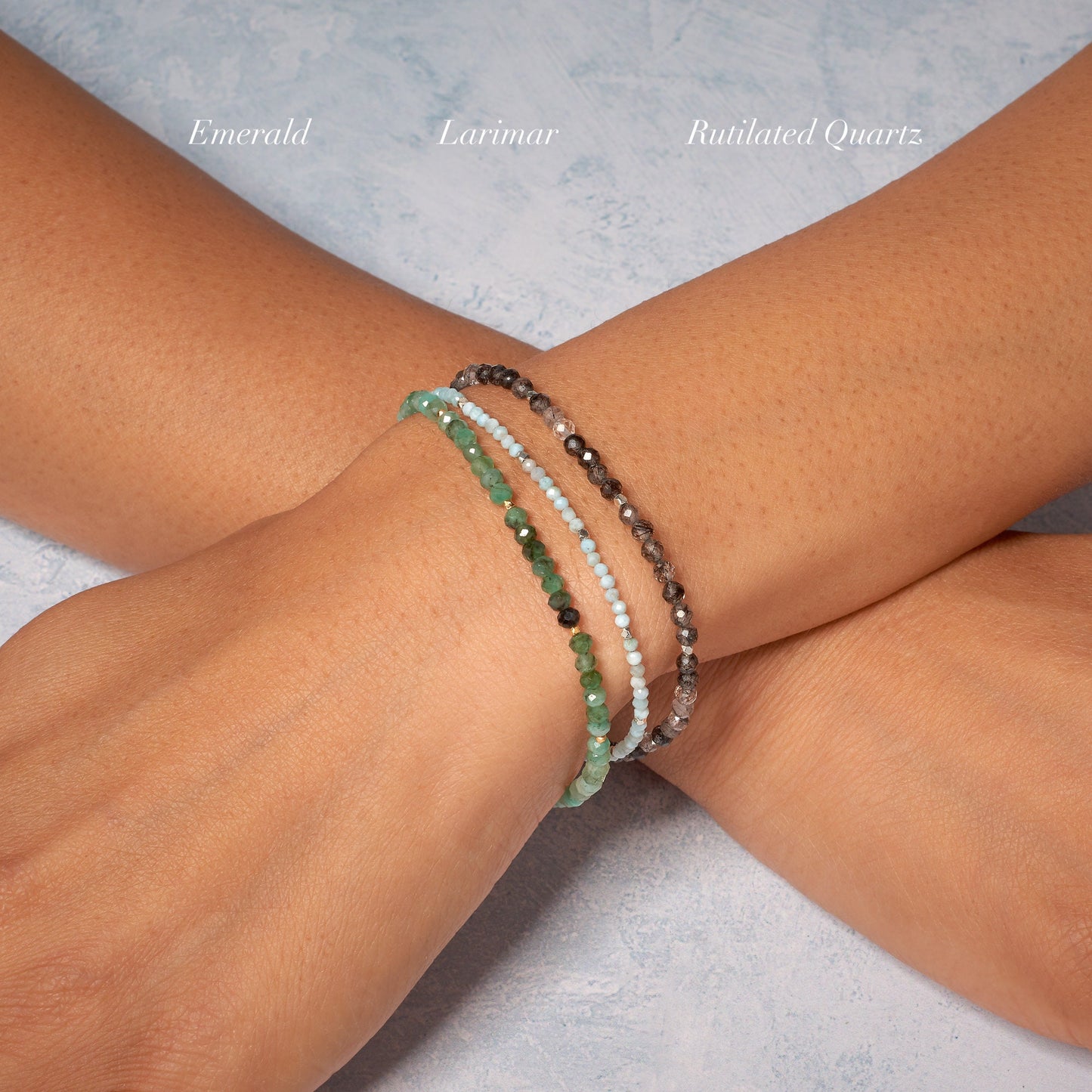 Dainty Emerald Ombre Shaded Gemstone Bracelet