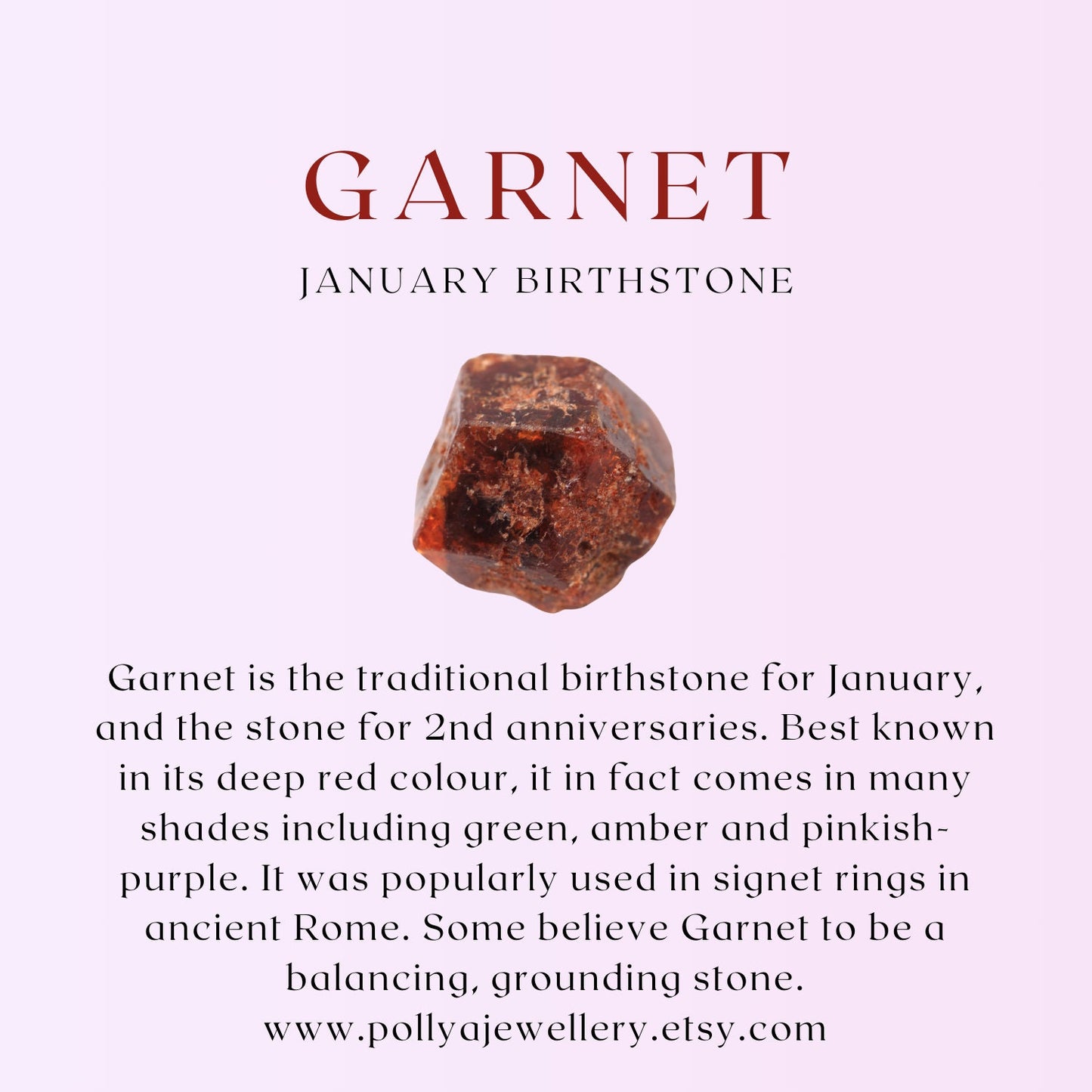 Red Garnet Gemstone Bracelet