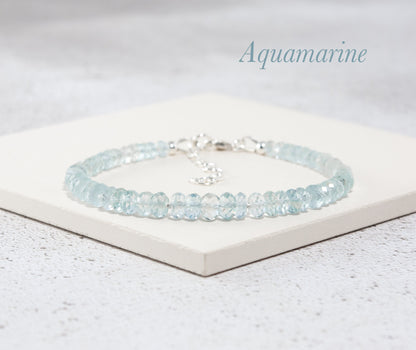 Aquamarine Gemstone Bracelet