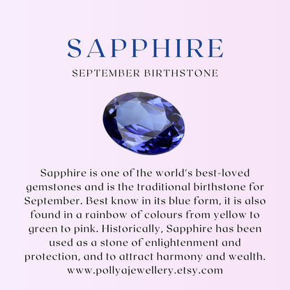 Dainty Sapphire & Pearl Bracelet