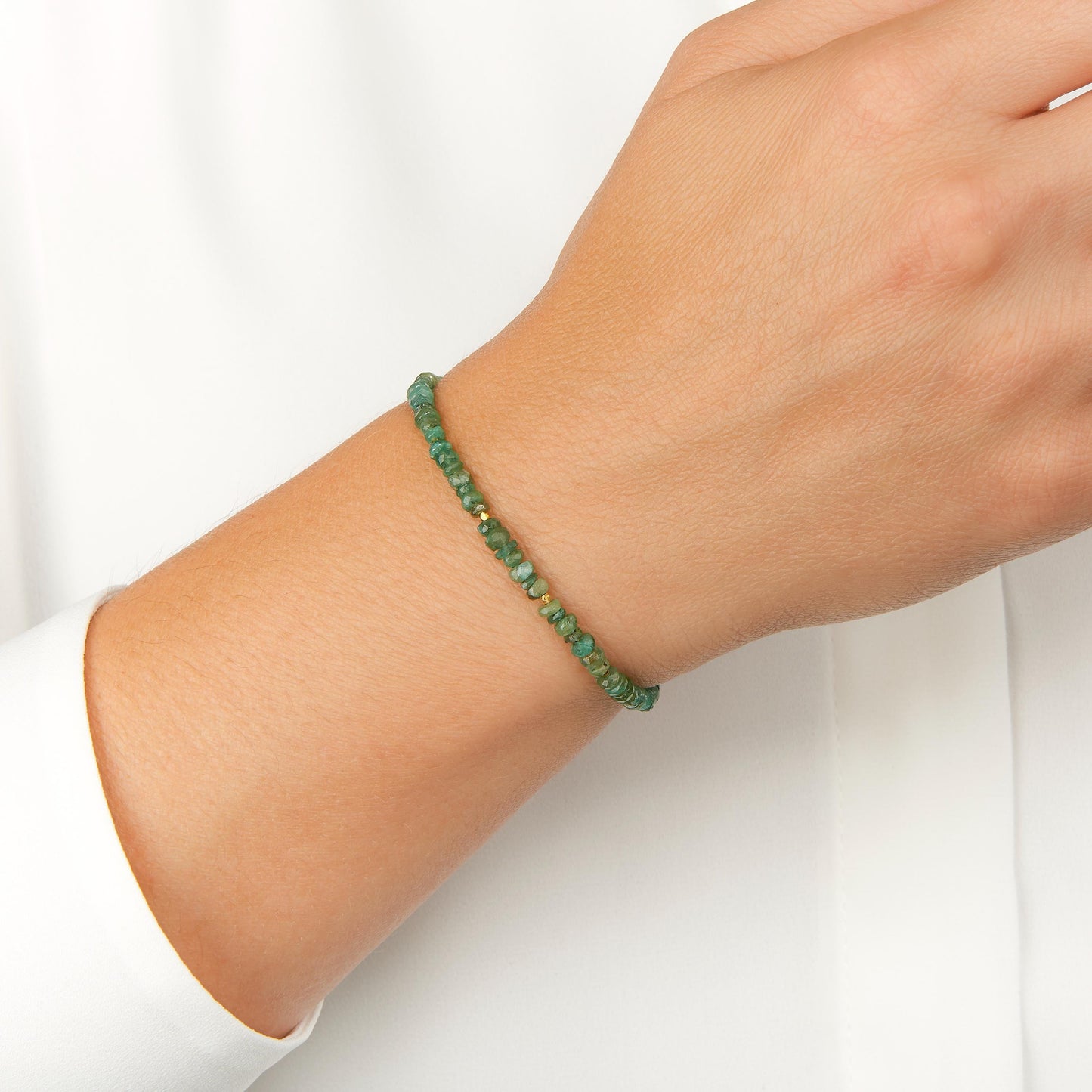 Emerald Gemstone Bracelet