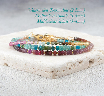 Multicolour Spinel Gemstone Bracelet