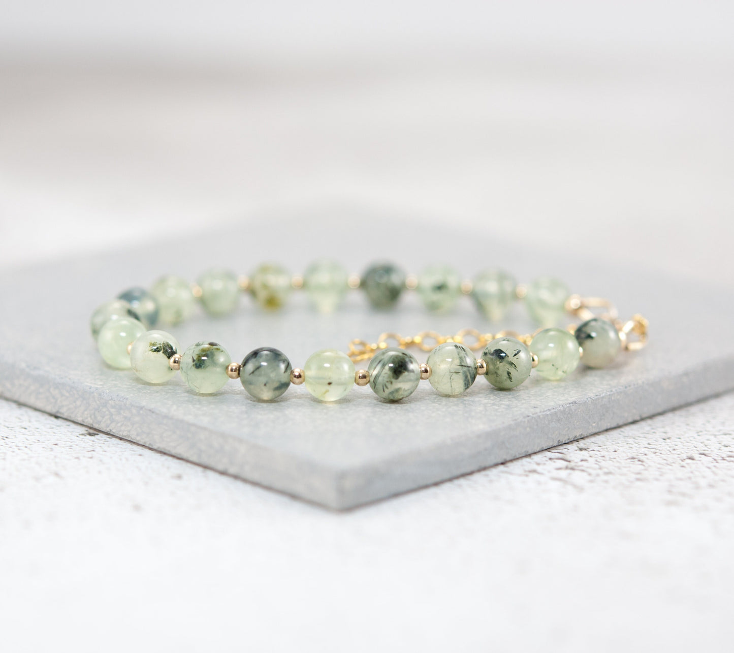 Prehnite Gemstone Bracelet