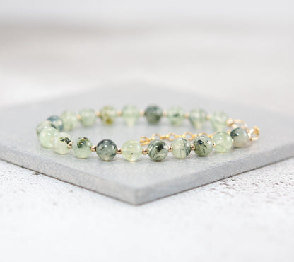 Prehnite Gemstone Bracelet