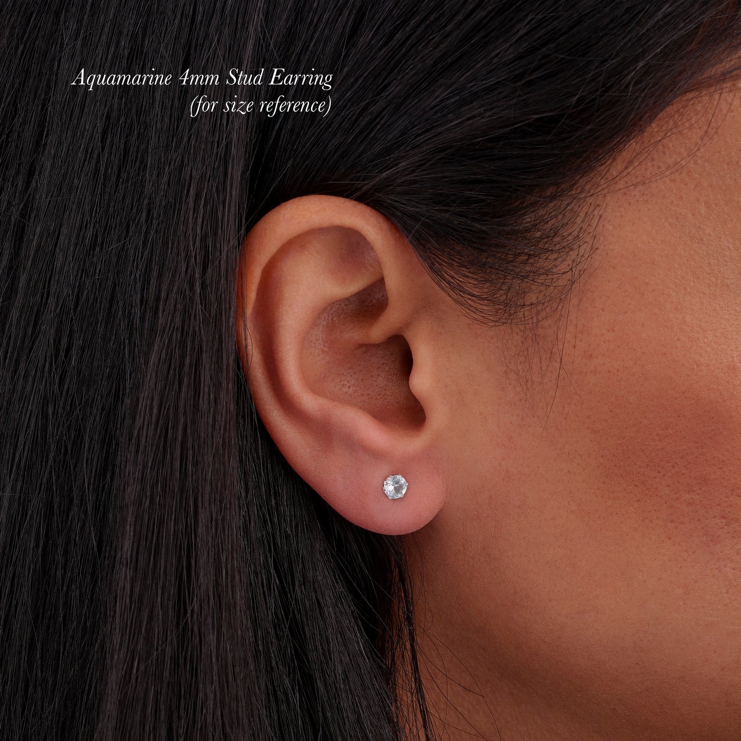 Dainty Citrine Gemstone Stud Earrings
