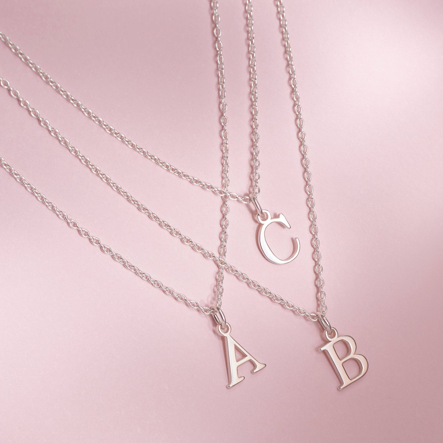 Initial & Citrine November Birthstone Necklace