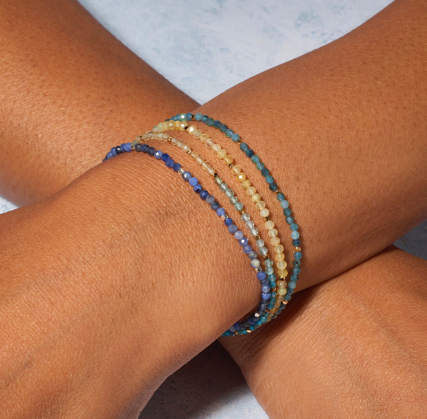 Dainty Multicolour Apatite Gemstone Bracelet