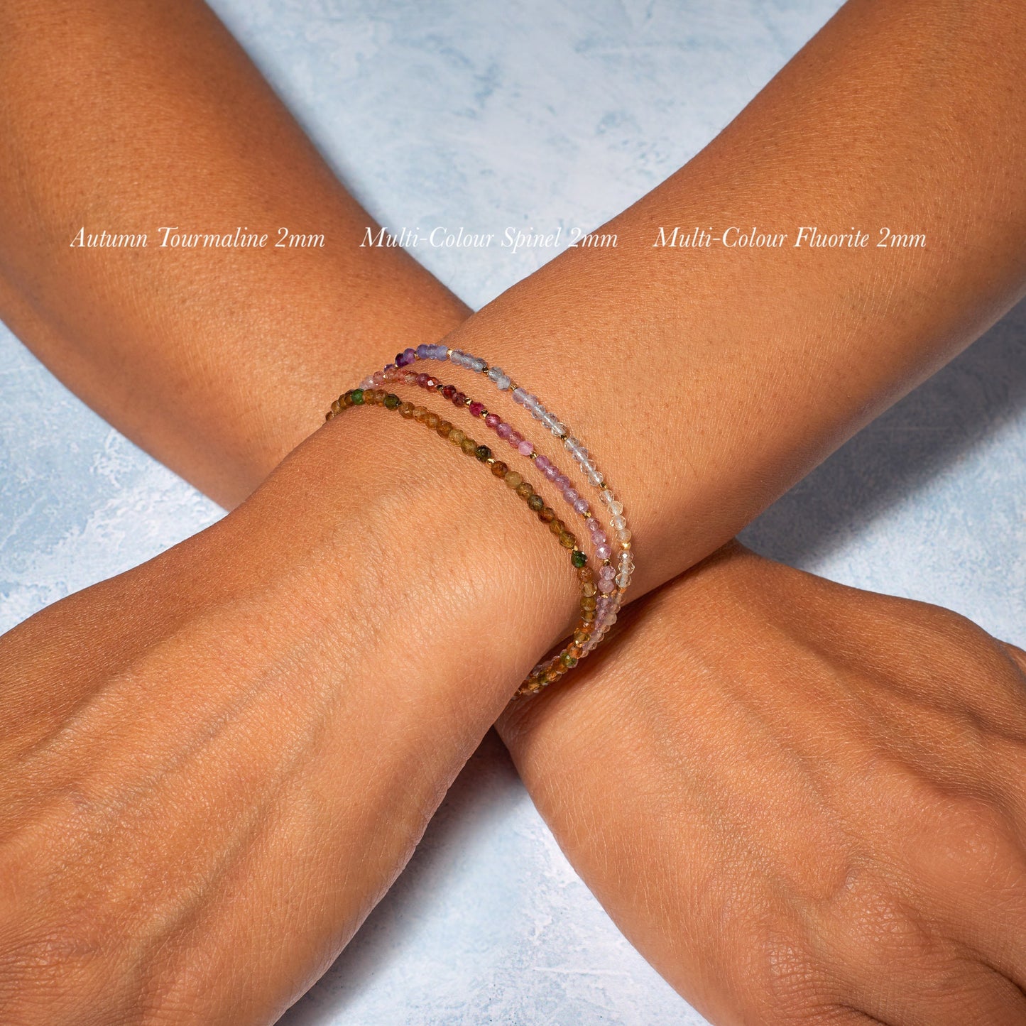 Dainty Autumn Tourmaline Gemstone Bracelet