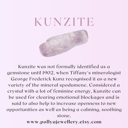 Dainty Kunzite Gemstone Bracelet (2mm)
