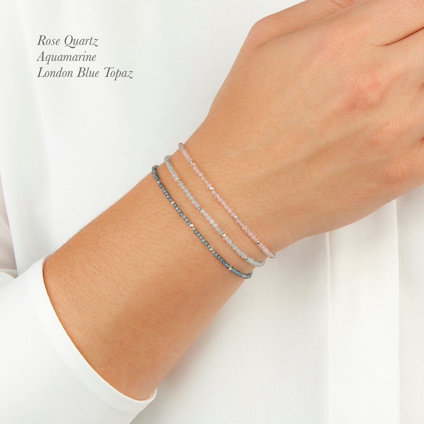 Rose Quartz Dainty Bracelet