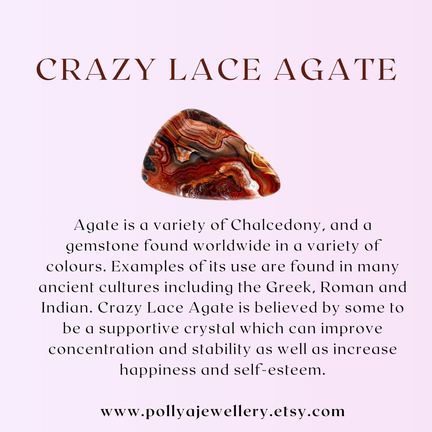 Dainty Crazy Lace Agate Gemstone Tube Bead Bracelet