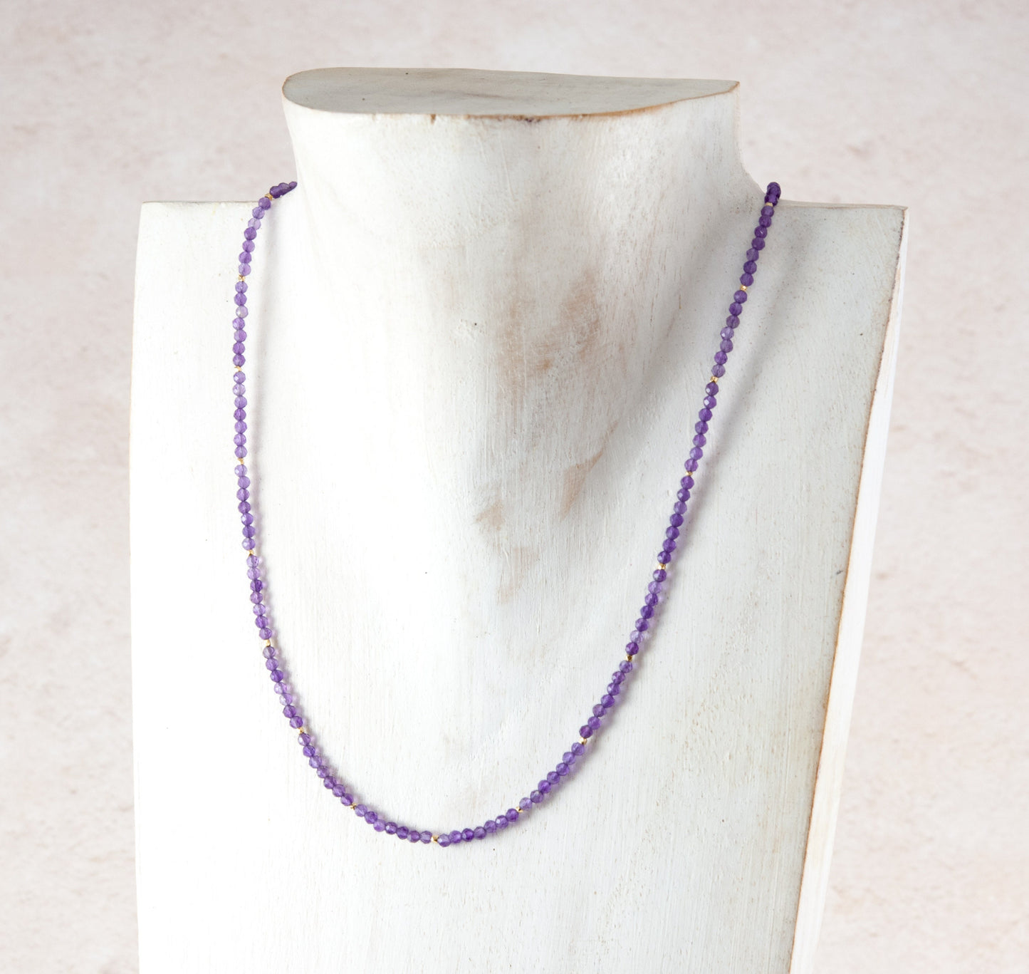 Dainty Amethyst Gemstone Necklace
