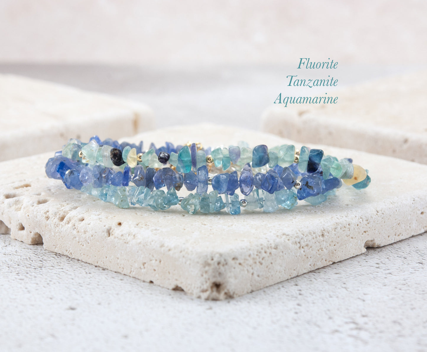 Raw Tanzanite Gemstone Bracelet