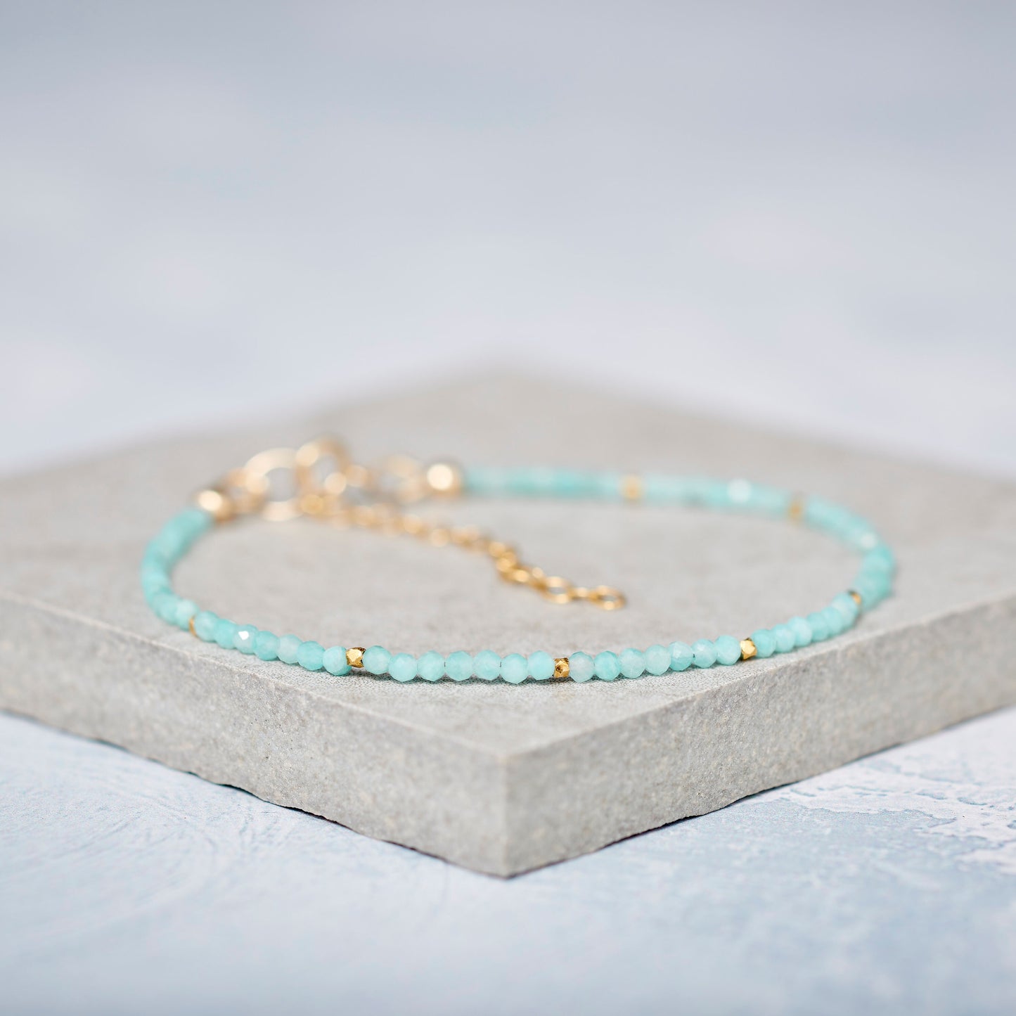 Amazonite Dainty Gemstone Bracelet