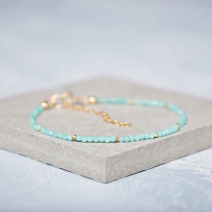 Amazonite Dainty Gemstone Bracelet