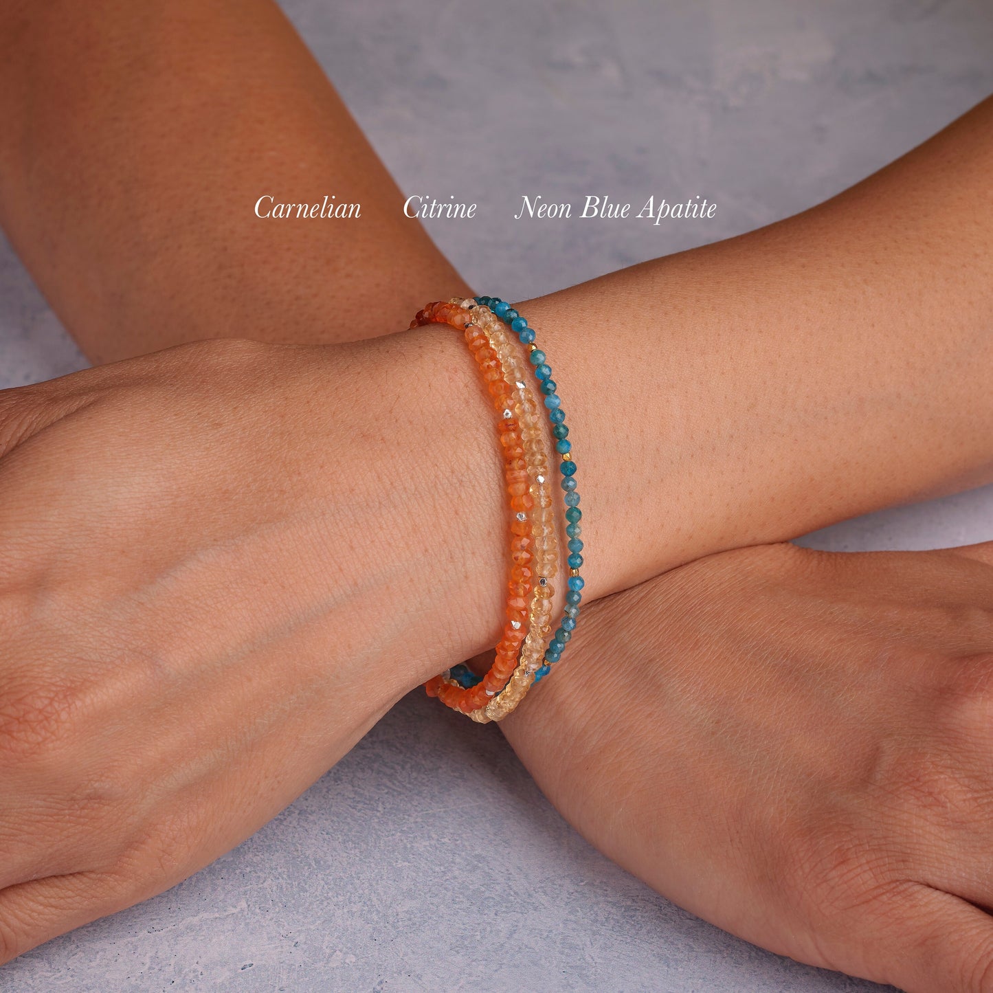 Dainty Carnelian Gemstone Bracelet