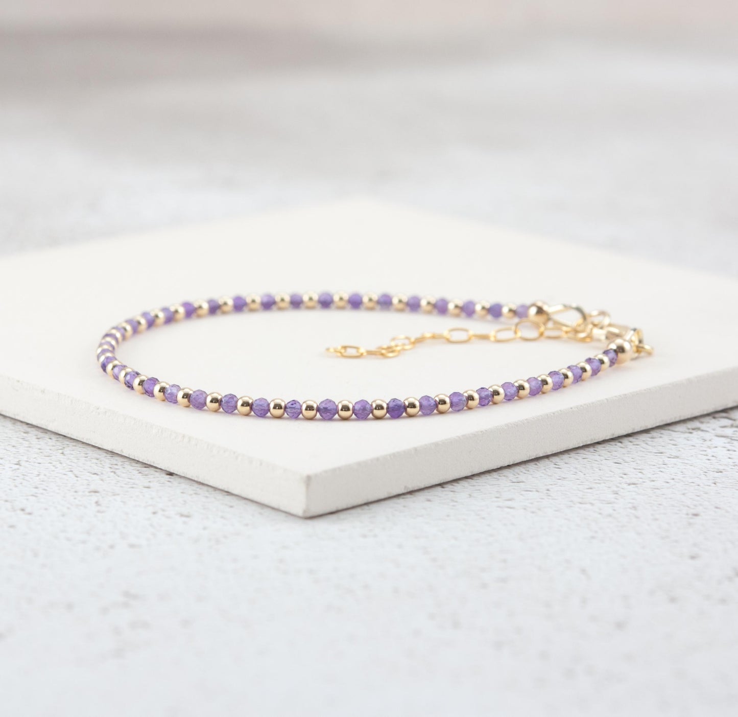 Dainty Amethyst Bracelet