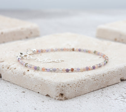 Dainty Super Seven Gemstone Bracelet