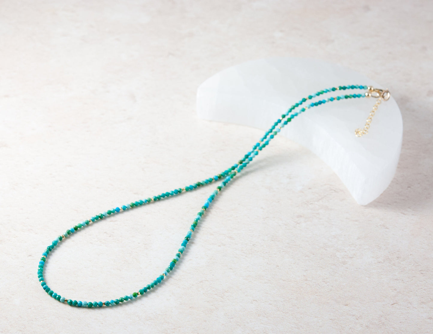 Dainty Turquoise Gemstone Necklace