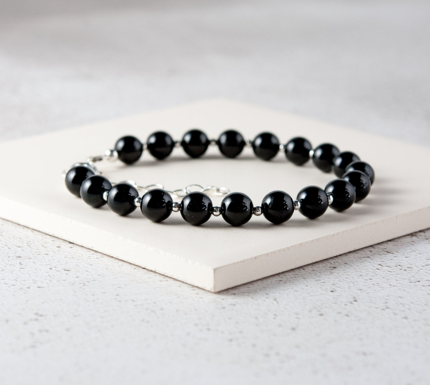 Black Tourmaline Gemstone Bracelet