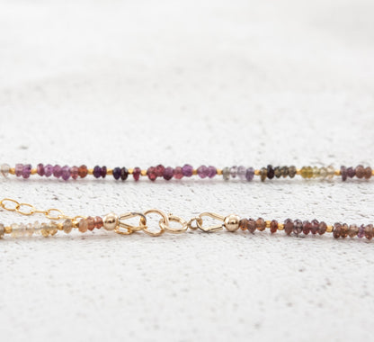 Dainty Tunduru Sapphire Gemstone Necklace