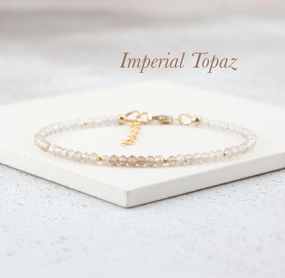 Dainty Birthstone Bracelet - Choose Your Birthstone