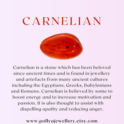 Dainty Ombre / Shaded Carnelian Bracelet