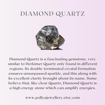 Diamond Quartz Dainty Bracelet