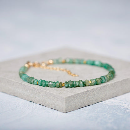 Emerald Gemstone Bracelet
