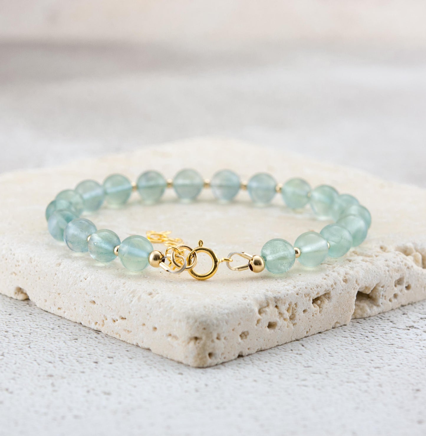 Blue Fluorite Rare Gemstone Bracelet