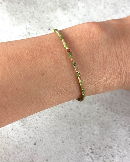 Dainty Unakite Gemstone Bracelet