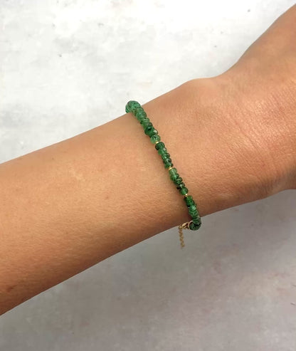 Emerald Gemstone Bracelet