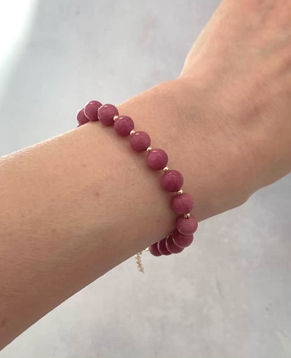 Rhodonite Gemstone Bracelet
