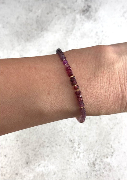 Multicolour Spinel Gemstone Bracelet