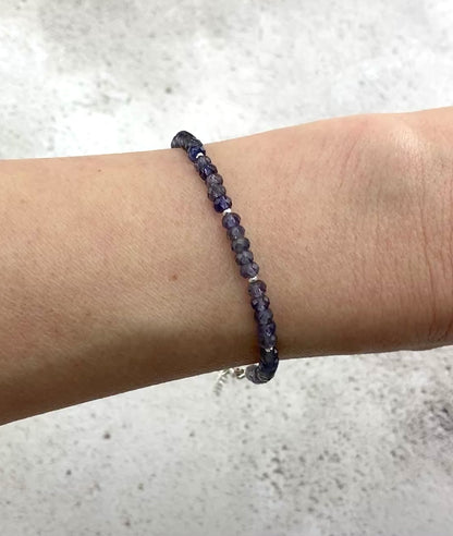Iolite Gemstone Bracelet