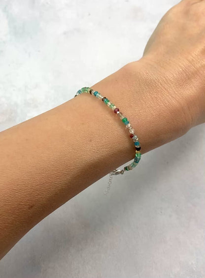 Dainty Multi Gemstone Bracelet