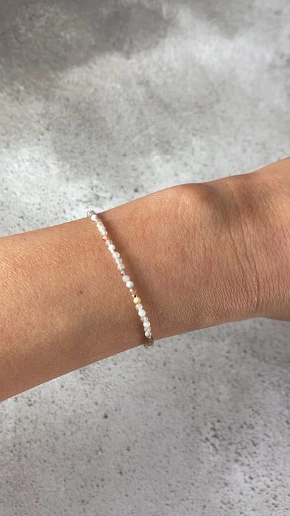 Dainty Botswana Agate Gemstone Bracelet