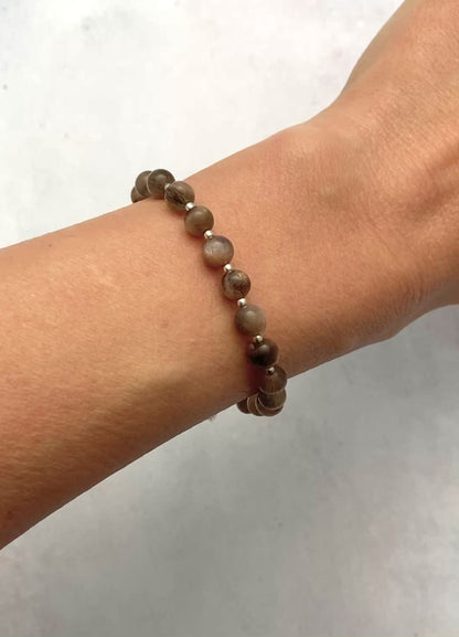 Black Sunstone Gemstone Bracelet