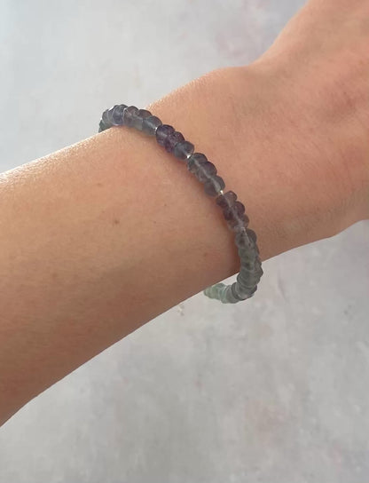Fluorite Ombre Gemstone Bracelet