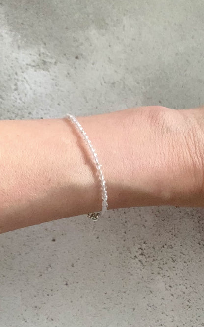 Rock Crystal / Clear Quartz Dainty Bracelet