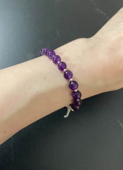 Amethyst Gemstone Bracelet (Grade A)