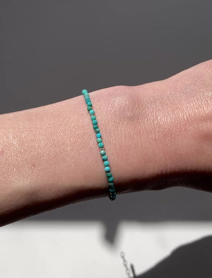Turquoise Dainty Gemstone Bracelet