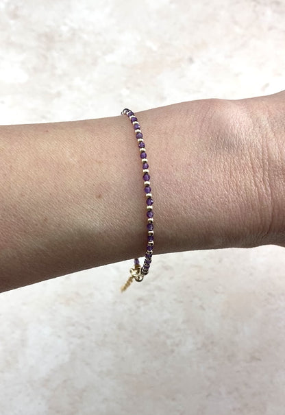 Dainty Amethyst Bracelet