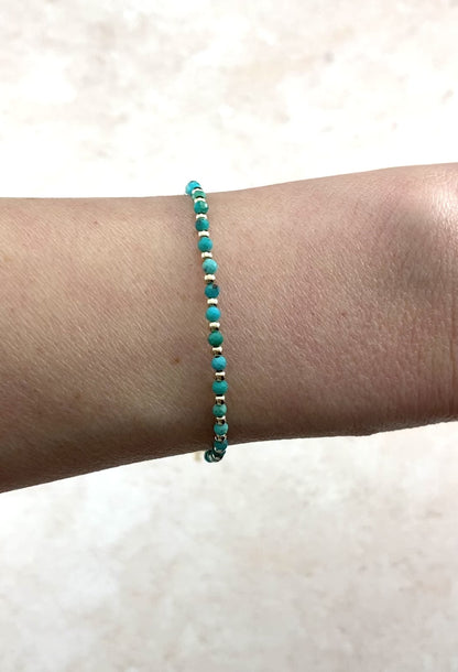 Dainty Turquoise Gemstone Bracelet