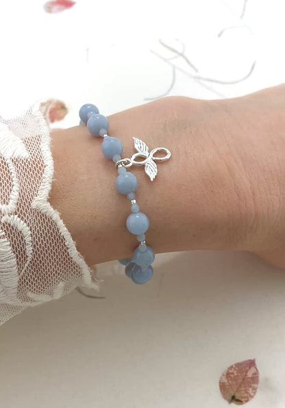 Angel Sterling Silver Gemstone Bracelet