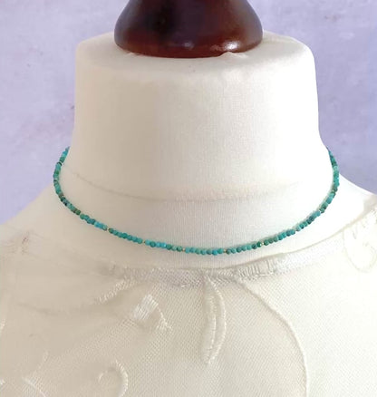 Dainty Turquoise Gemstone Necklace
