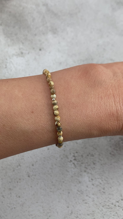Dainty Picture Jasper Gemstone Bracelet